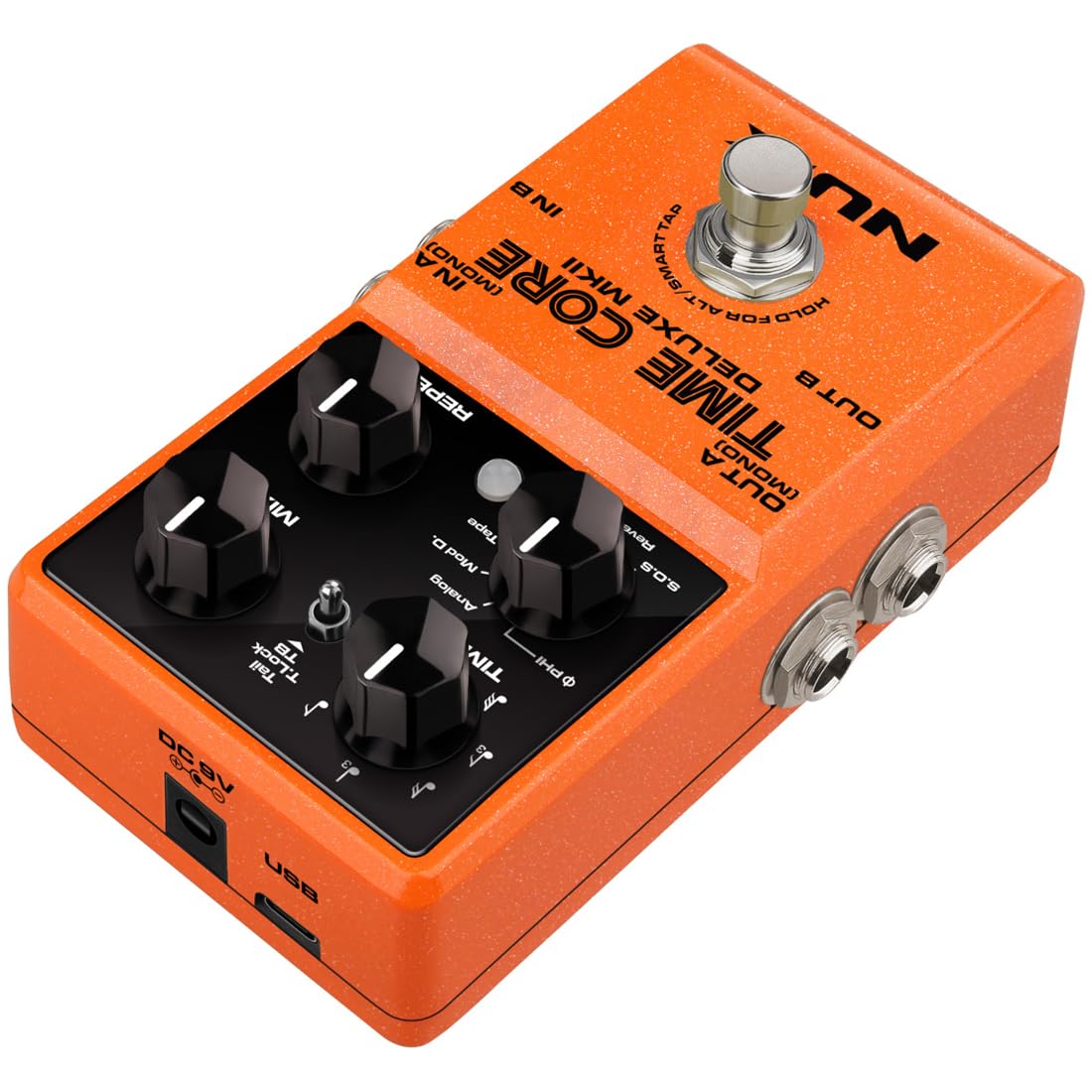 Pedal de Efecto de Retraso NUX Time Core Deluxe MKII, 7 - Imagen 5