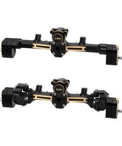 Eje delantero y trasero completo de latón GLOBACT para 1/24