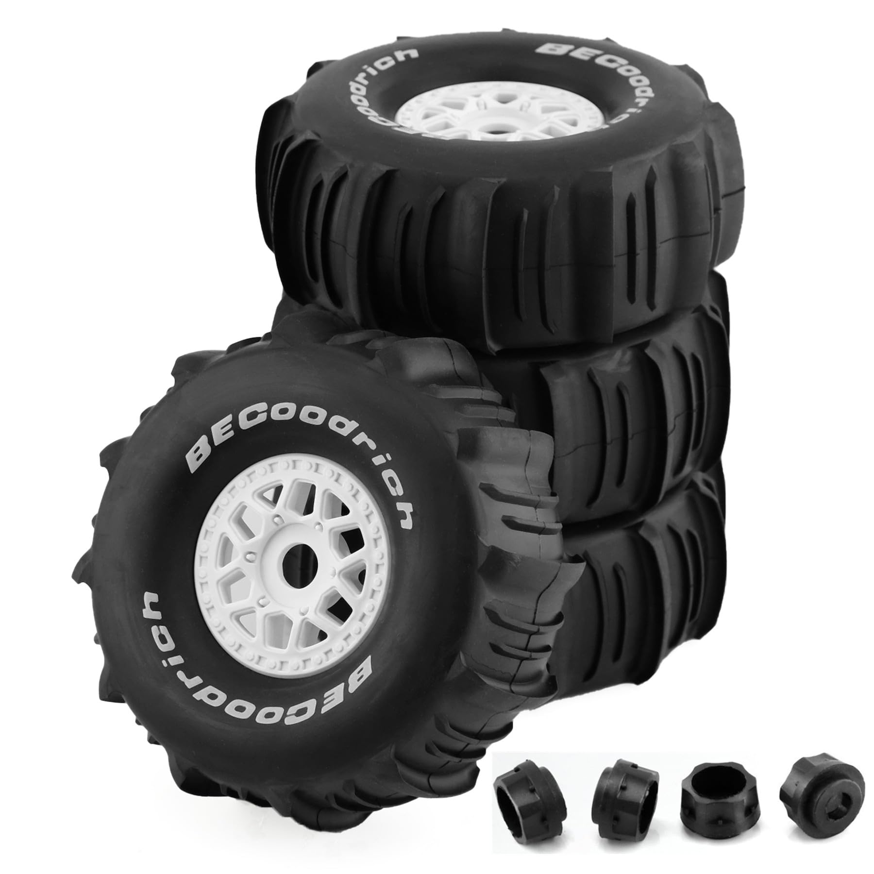 Llantas y ruedas para camión corto de carreras RC 1/7 1/8