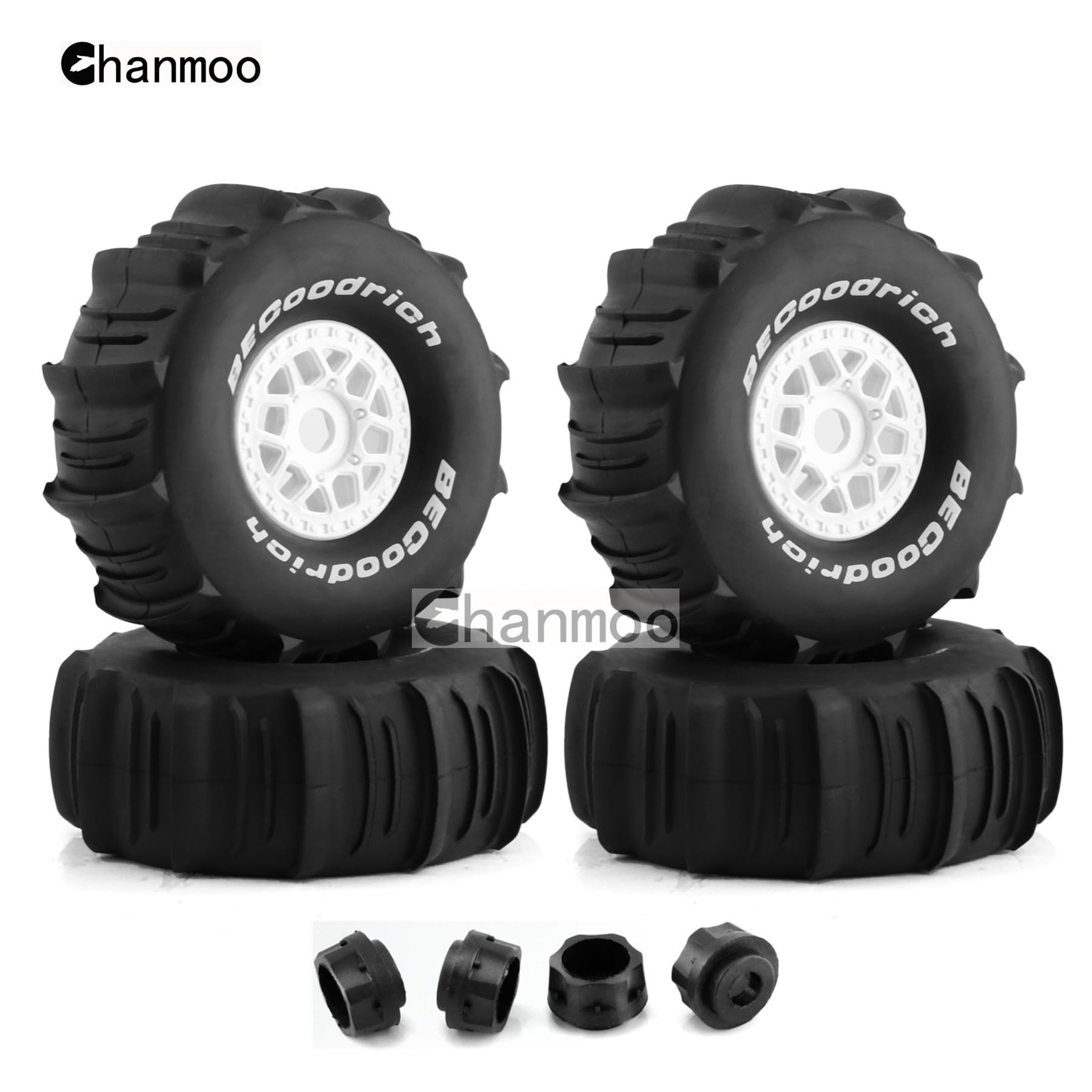 Llantas y ruedas para camión corto de carreras RC 1/7 1/8 - Imagen 4