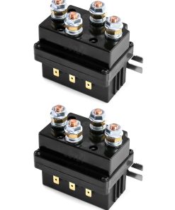 QWORK Solenoide Relay, Paquete de 2 12V 500A Rele de