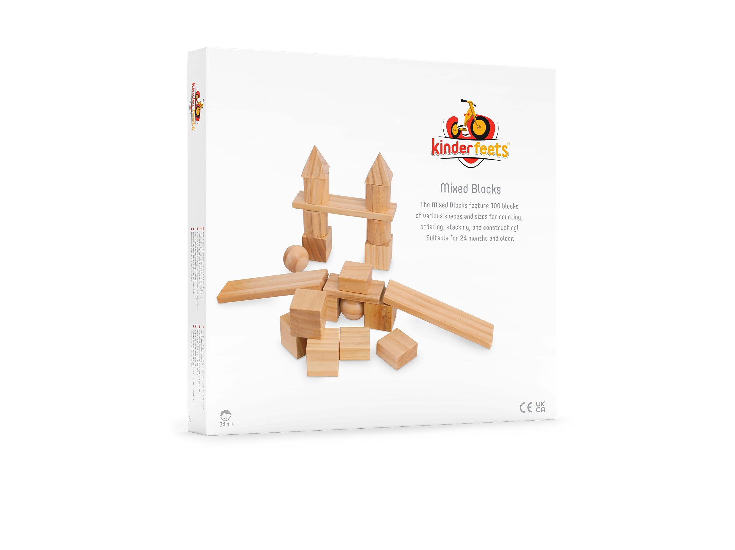 Bloques de Construcción Kinderfeets | 100 Bloques de Madera - Imagen 6