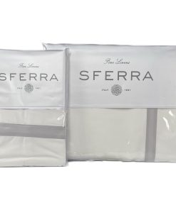 Juego de sábanas Sferra Estate Collection - -Blanco/Lunar