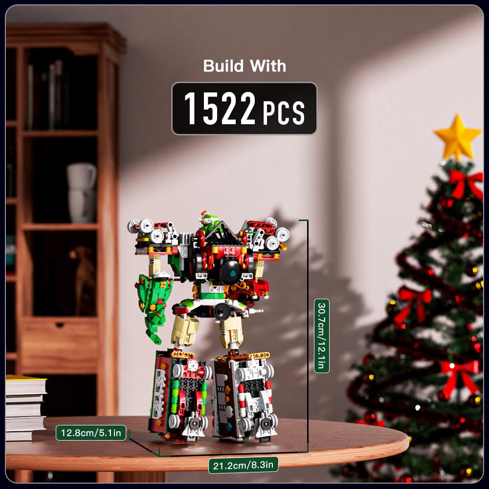 Mould King Set de Tren Transformers de Navidad, Juguetes de - Imagen 4