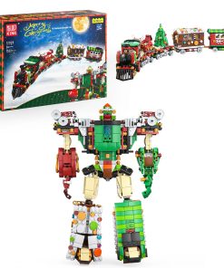 Mould King Set de Tren Transformers de Navidad, Juguetes de