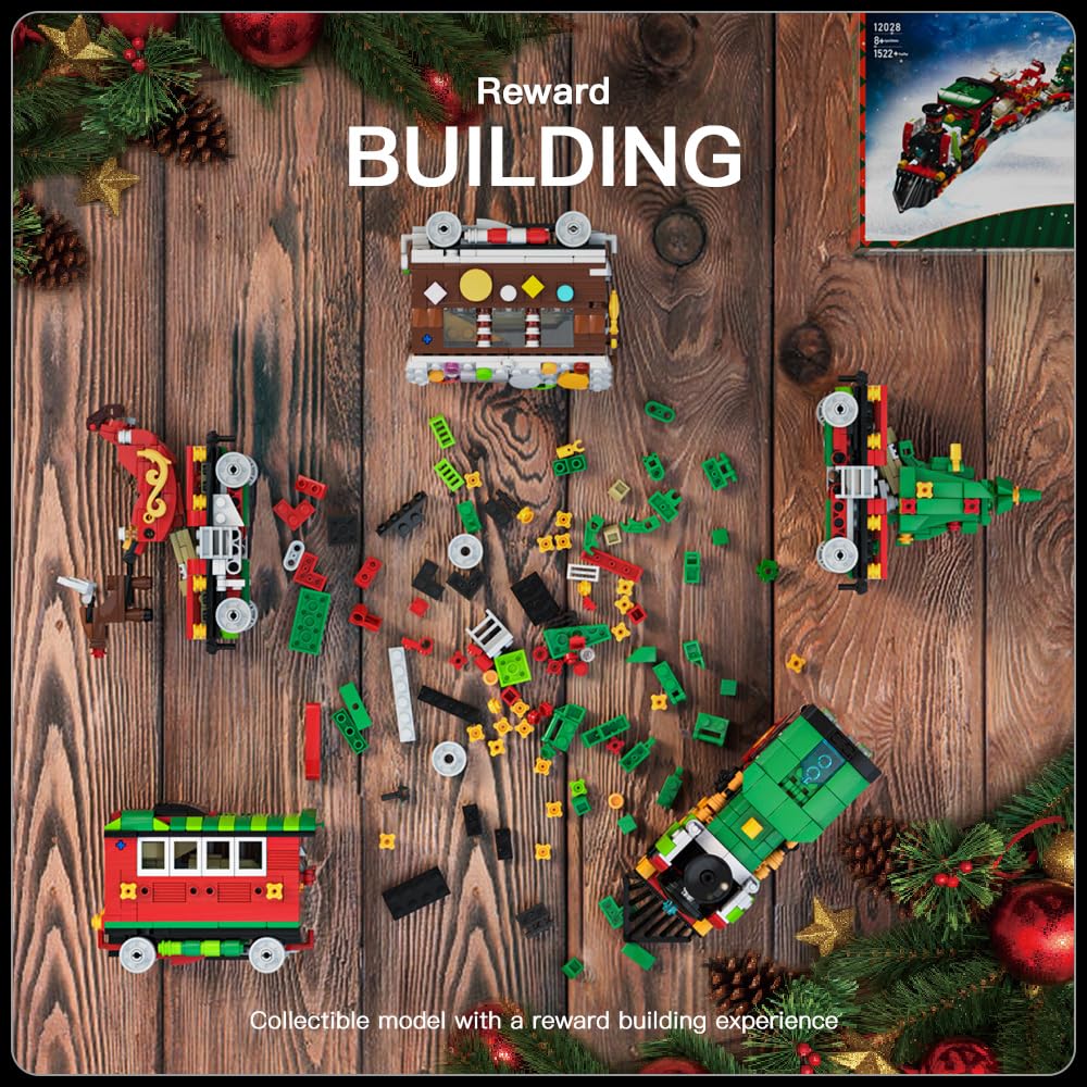 Mould King Set de Tren Transformers de Navidad, Juguetes de - Imagen 6