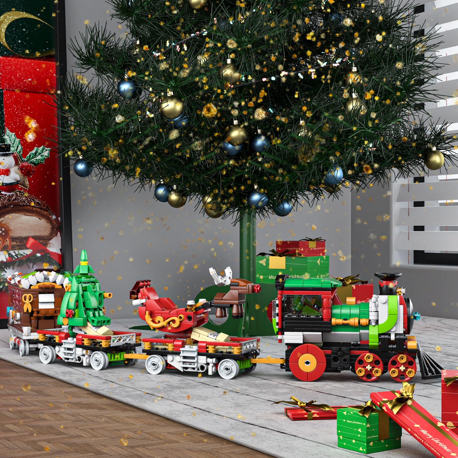 Mould King Set de Tren Transformers de Navidad, Juguetes de - Imagen 3