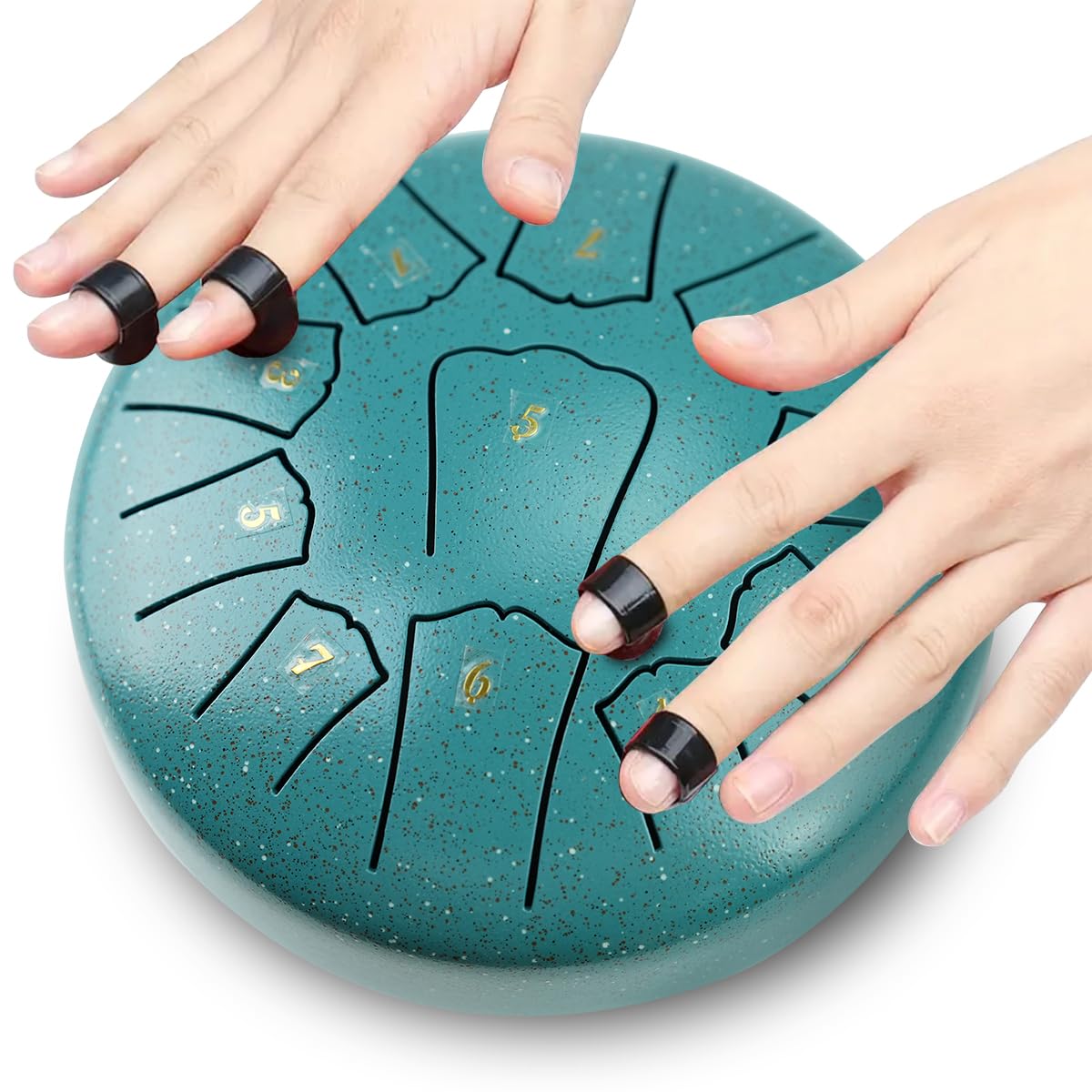 Steel Tongue Drum-11 Notes 6 inch.Concert and Mallets for - Imagen 6