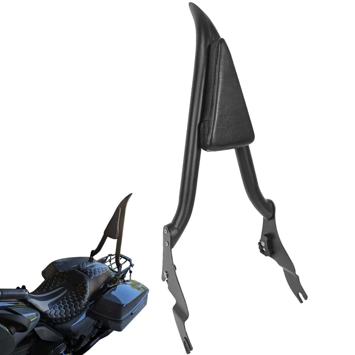 Respaldo Desmontable para Pasajeros en Negro Mate