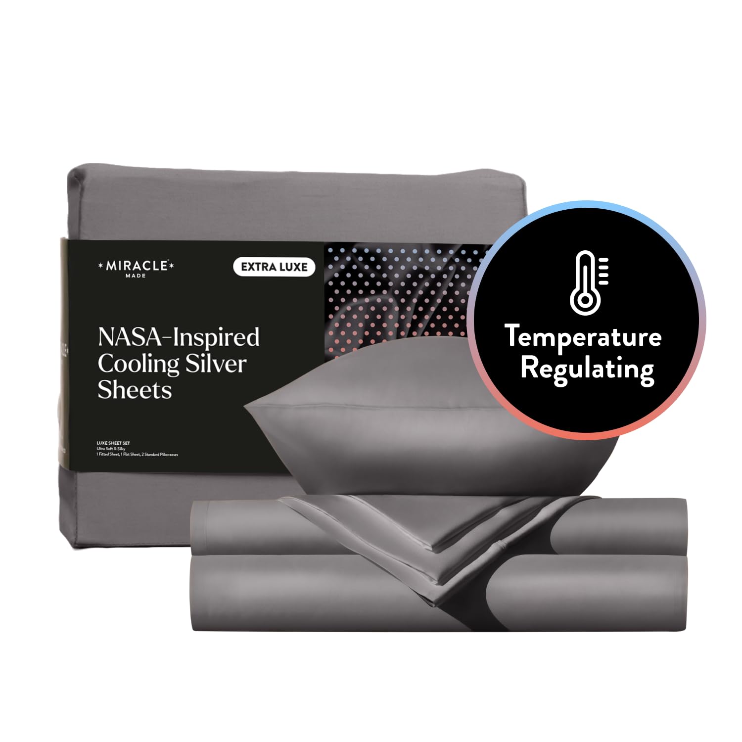 Juego de Sábanas Ajustables Miracle Made Extra -or Piedra