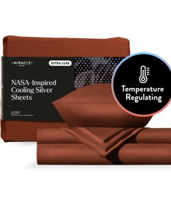 Juego de Sábanas Ajustables Miracle Made Extra -Terracota