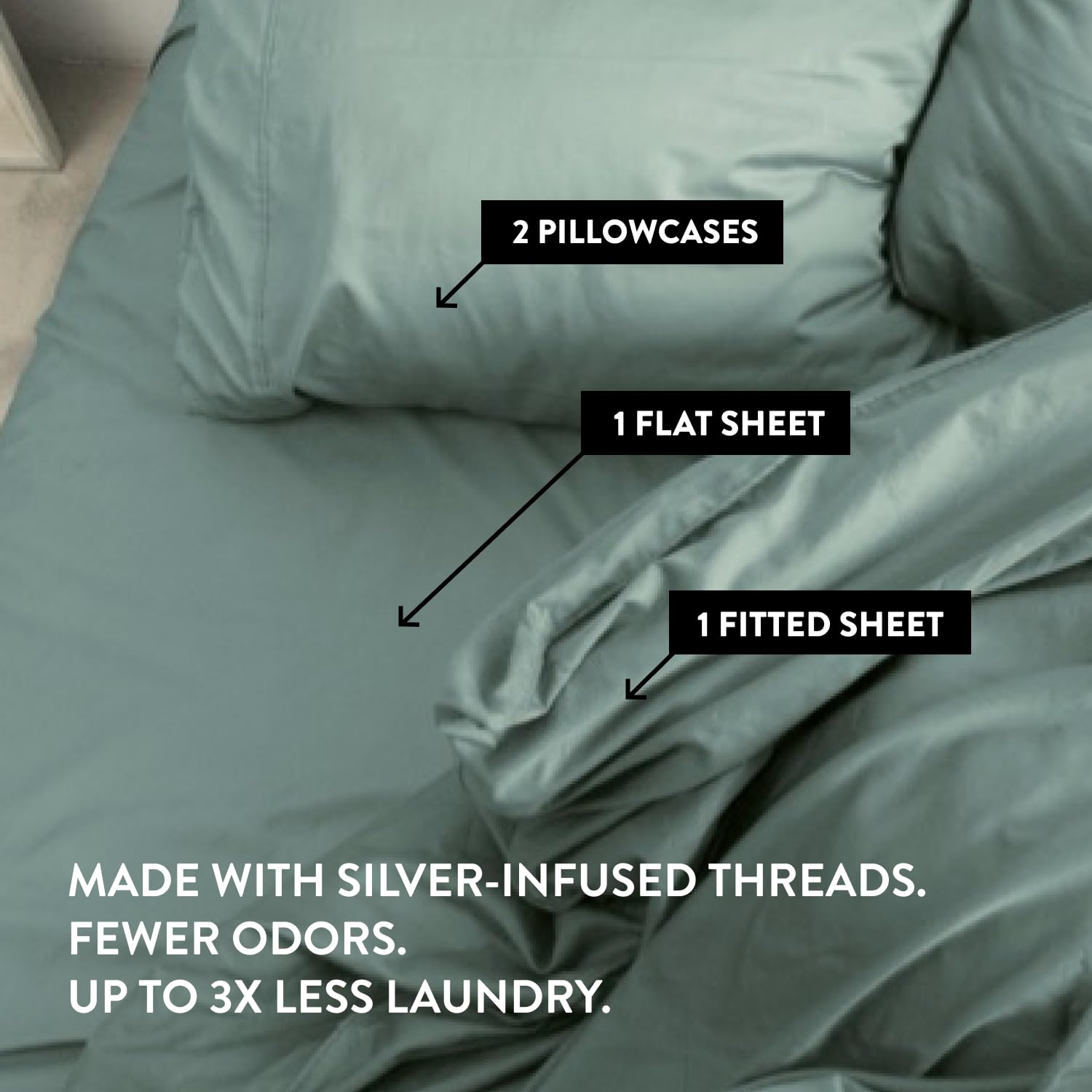 Juego de Sábanas King Size Miracle Made Sheets de Nuevo - Imagen 4