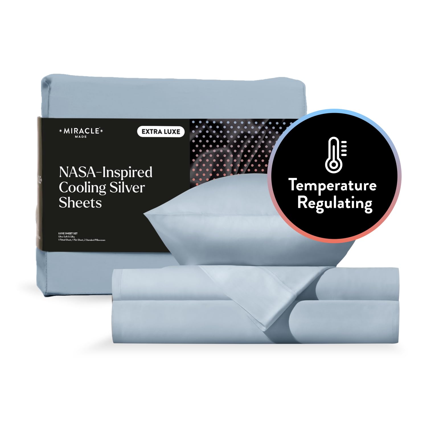Juego de Sábanas Ajustables Extra Luxe Cool IT de Miracle