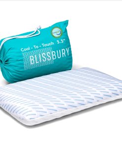 Almohada ultrafina de 3.3 pulgadas para dormir BLISSBURY |