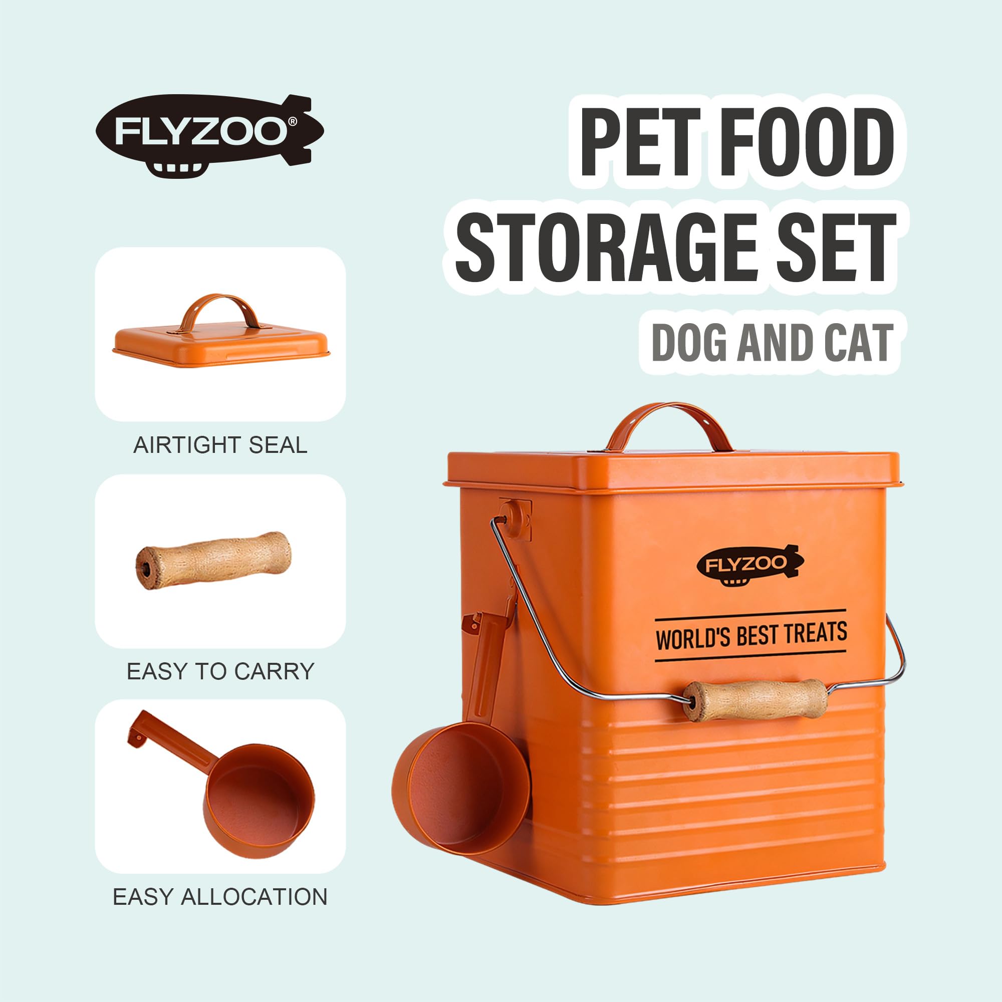 Contenedor de Almacenamiento de Comida para Perros y Gatos - Imagen 5