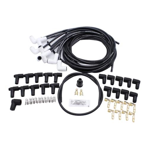 1 JUEGO de Cables de Bujías SHLPDFM Negros de Cerámica