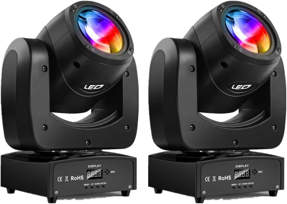 Luces de Escenario Cabeza Móvil 8 Gobos -WB-2Pack)