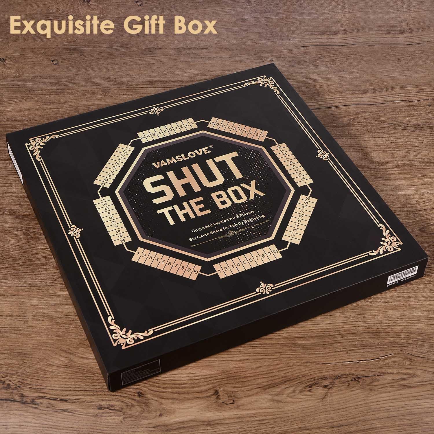 Juego de Dados Vamslove Shut The Box para 8 Jugadores - Imagen 8