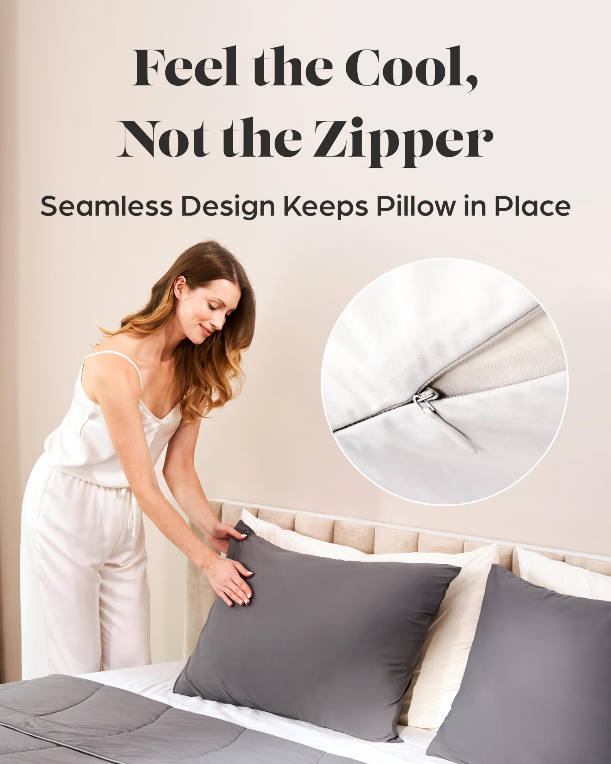 Funda de Almohada Premium Lavish Comforts para Piel - Imagen 6