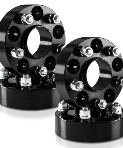 4 Piezas de Separadores de Rueda Negros Hub Centric de 2"