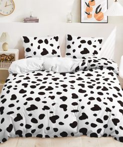 Juego de Funda nórdica de Estampado de Vaca Vicimi Twin 3