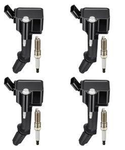 BDFHYK Bobinas de Encendido UF802 y Bujía de Iridio 91970