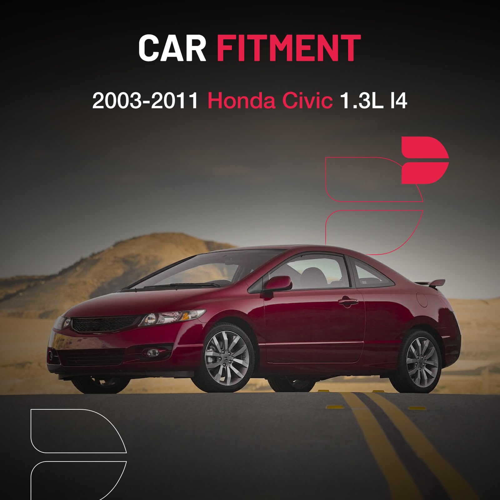 Paquete de Bobinas de Encendido BDFHYK Compatible con Honda - Imagen 3