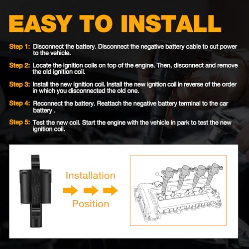 Paquete de bobinas de encendido BDFHYK Compatible con - Imagen 8