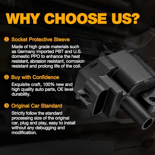 Paquete de bobinas de encendido BDFHYK Compatible con - Imagen 6