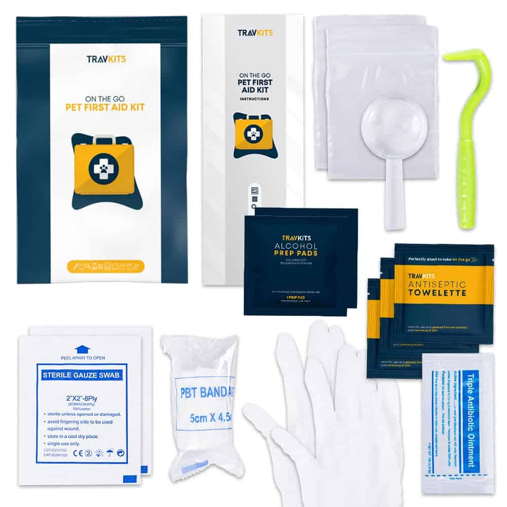 Kit de Primeros Auxilios para Mascotas TravKits para Perros
