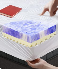 Cama King 3 Pulgadas SWINHOM Memory Foam Mattress Topper,