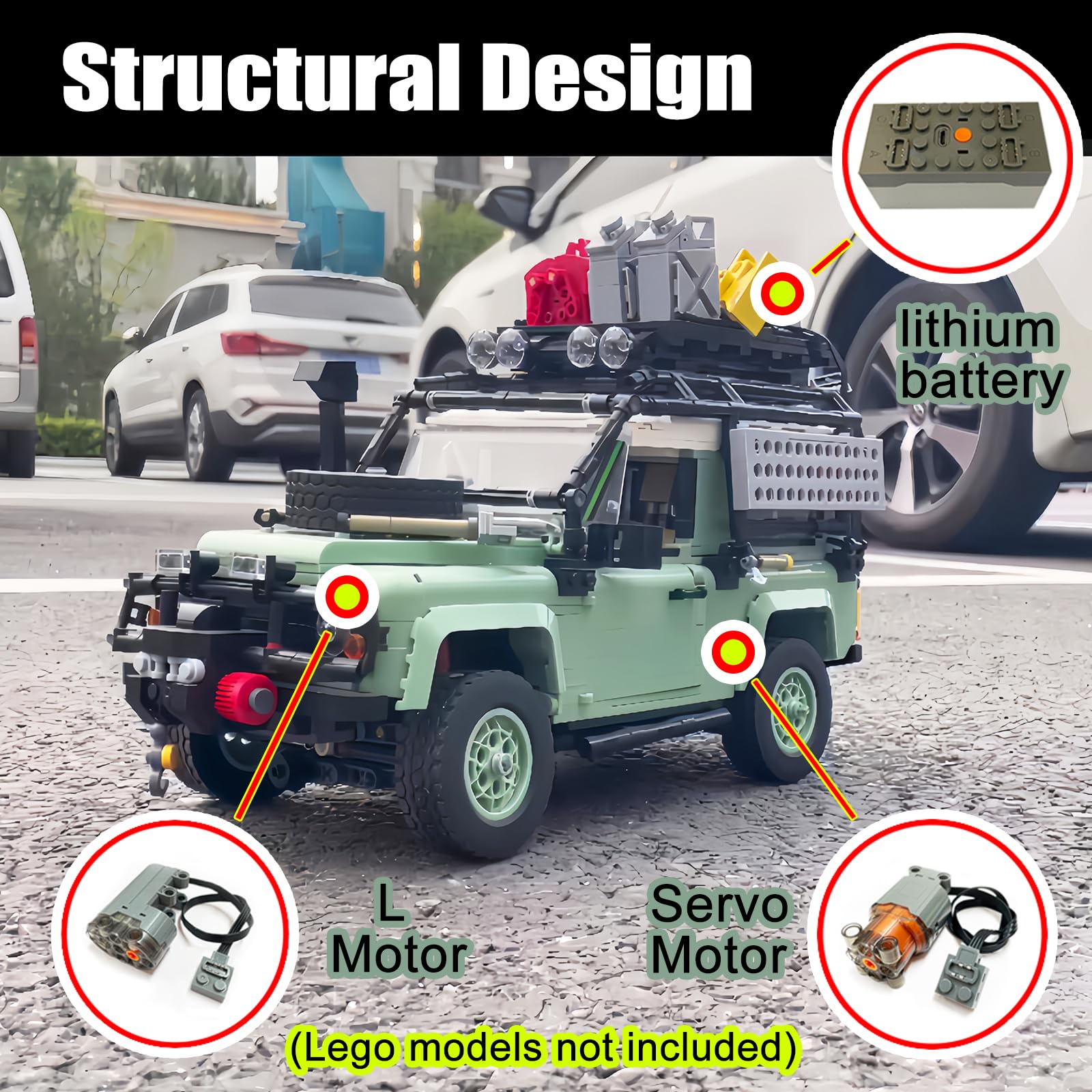 Kit de Motorización y Control Remoto MocArt Pro para Lego - Imagen 3