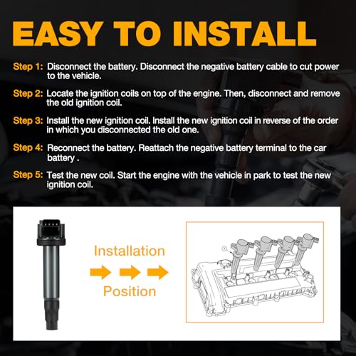 Conjunto de 6 Bobinas de Encendido BDFHYK Compatible con - Imagen 8