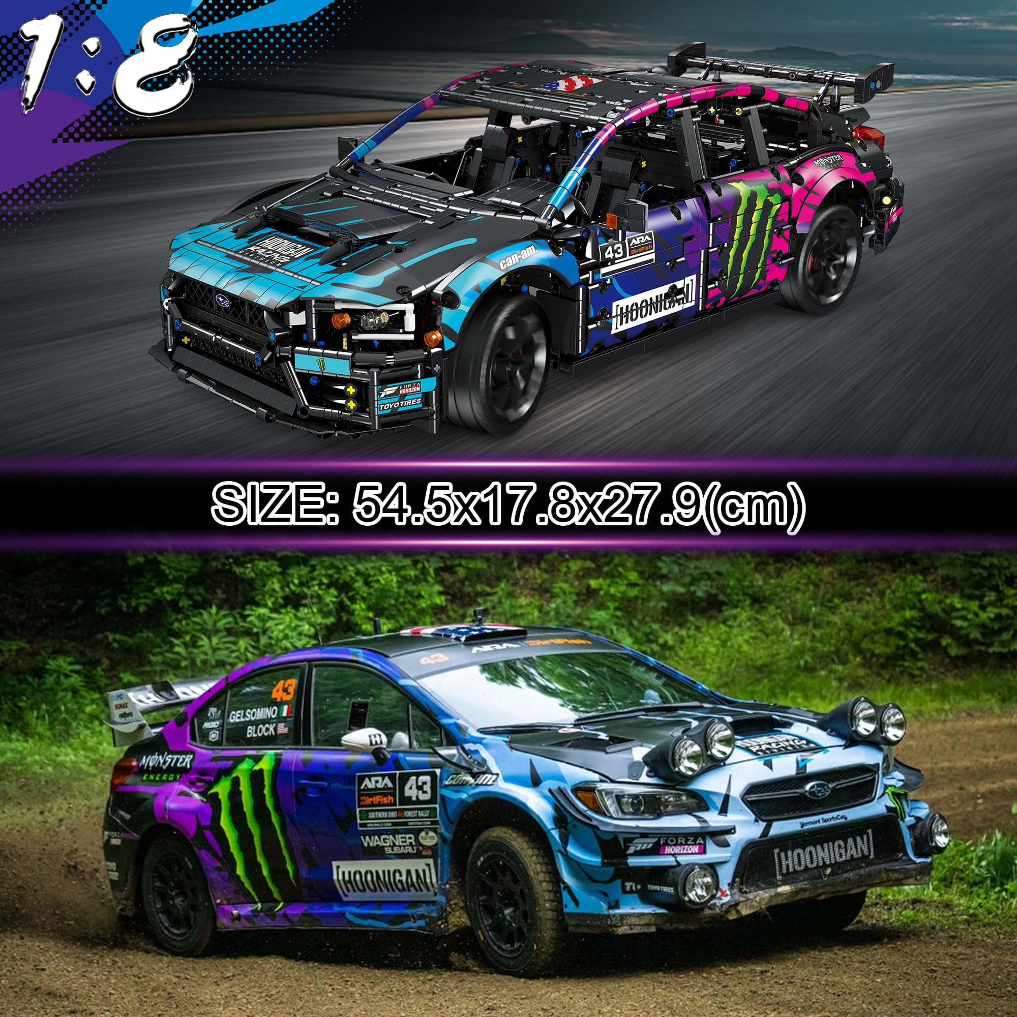 Set de Construcción de Coches Modelo Educiro para Adultos - - Imagen 4