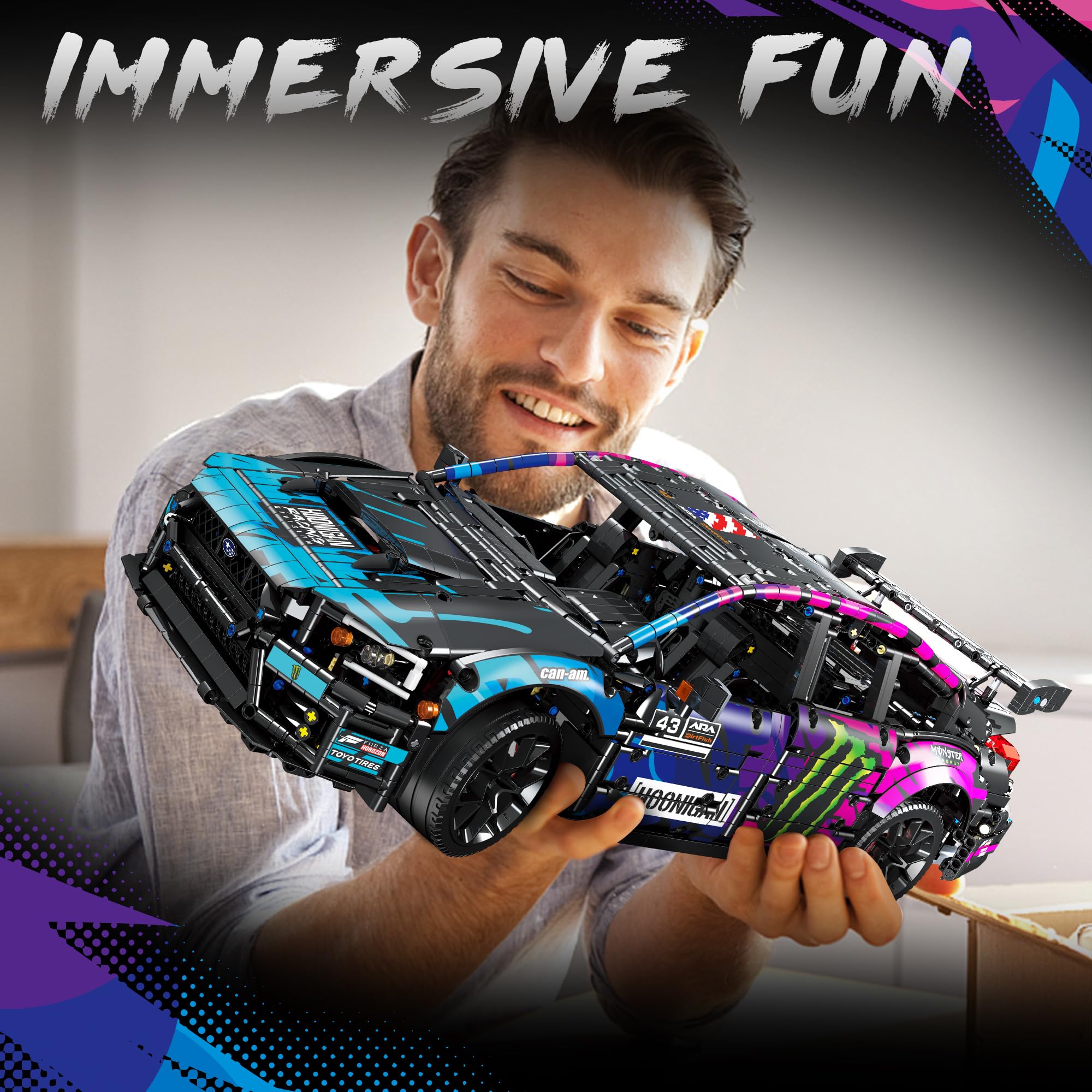 Set de Construcción de Coches Modelo Educiro para Adultos - - Imagen 6