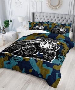 Nttopship Juego de Edredón para Niño Vehículo Todo Terreno,