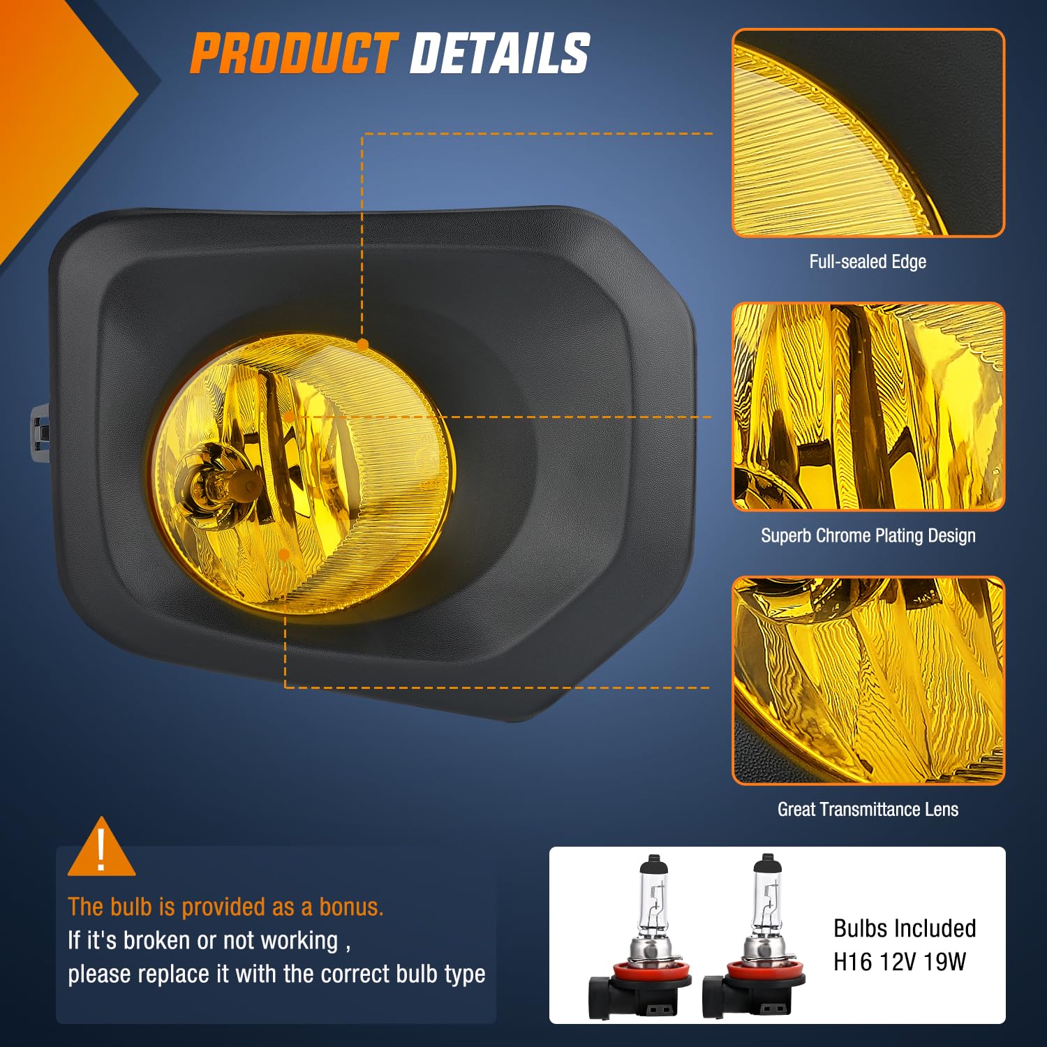 Nilight Conjunto de Luces Antiniebla Compatible con 2016 - Imagen 4