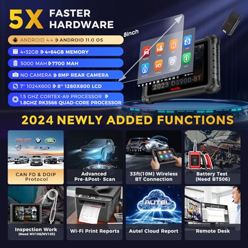 Autel Escáner MaxiDAS DS900-BT: 2024 CAN FD/DoIP DS900BT - Imagen 9