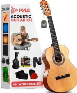 Kit de Guitarra Acústica Pyle para Principiantes, Tamaño