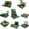 Set de bloques de construcción de base militar,