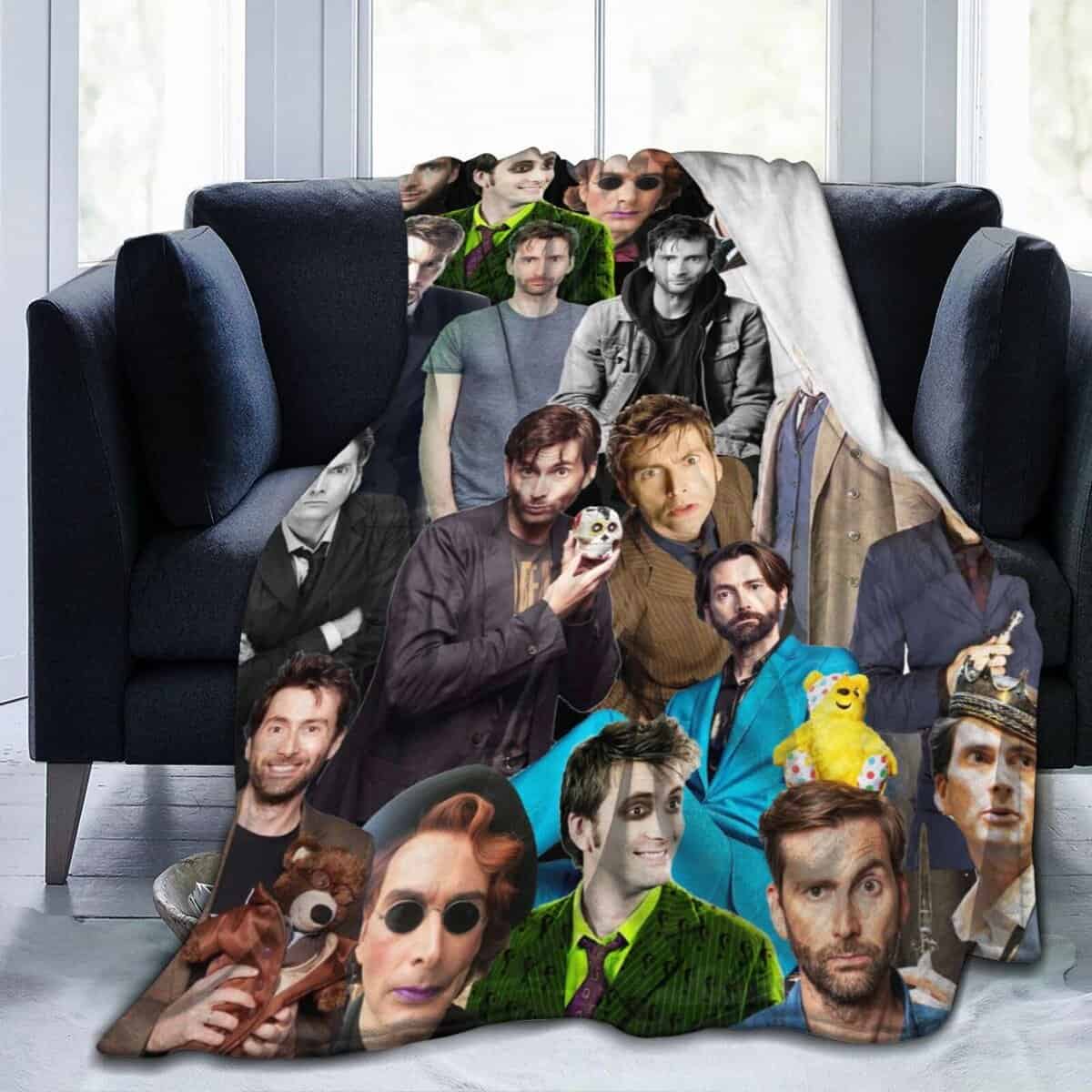 Manta David Tennant Suave y Cómoda de Lana Fleece para Sofá
