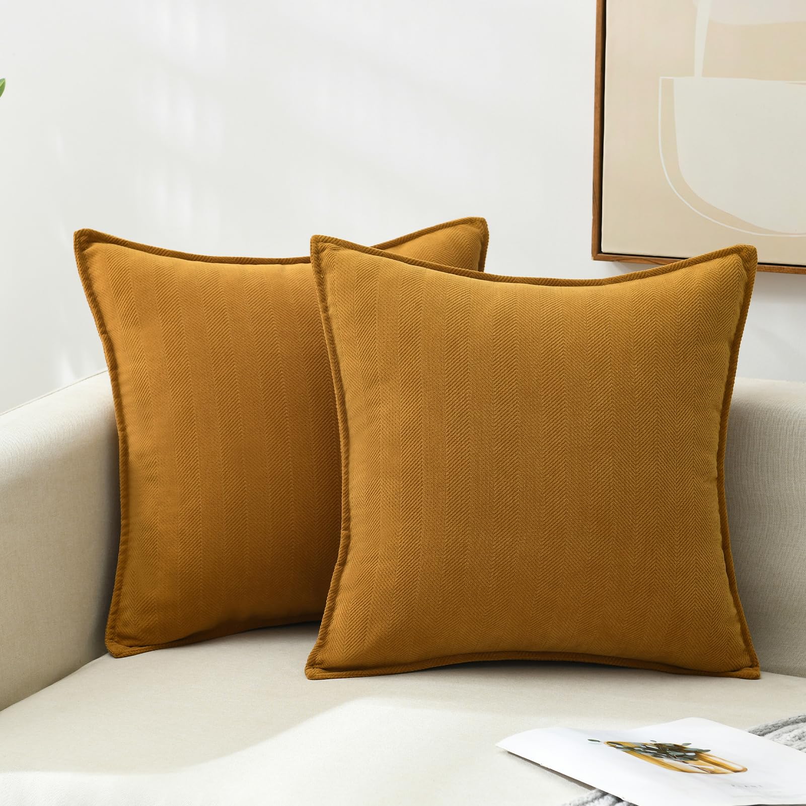 Fundas de Almohada de Chenilla SahSahCasa Suaves