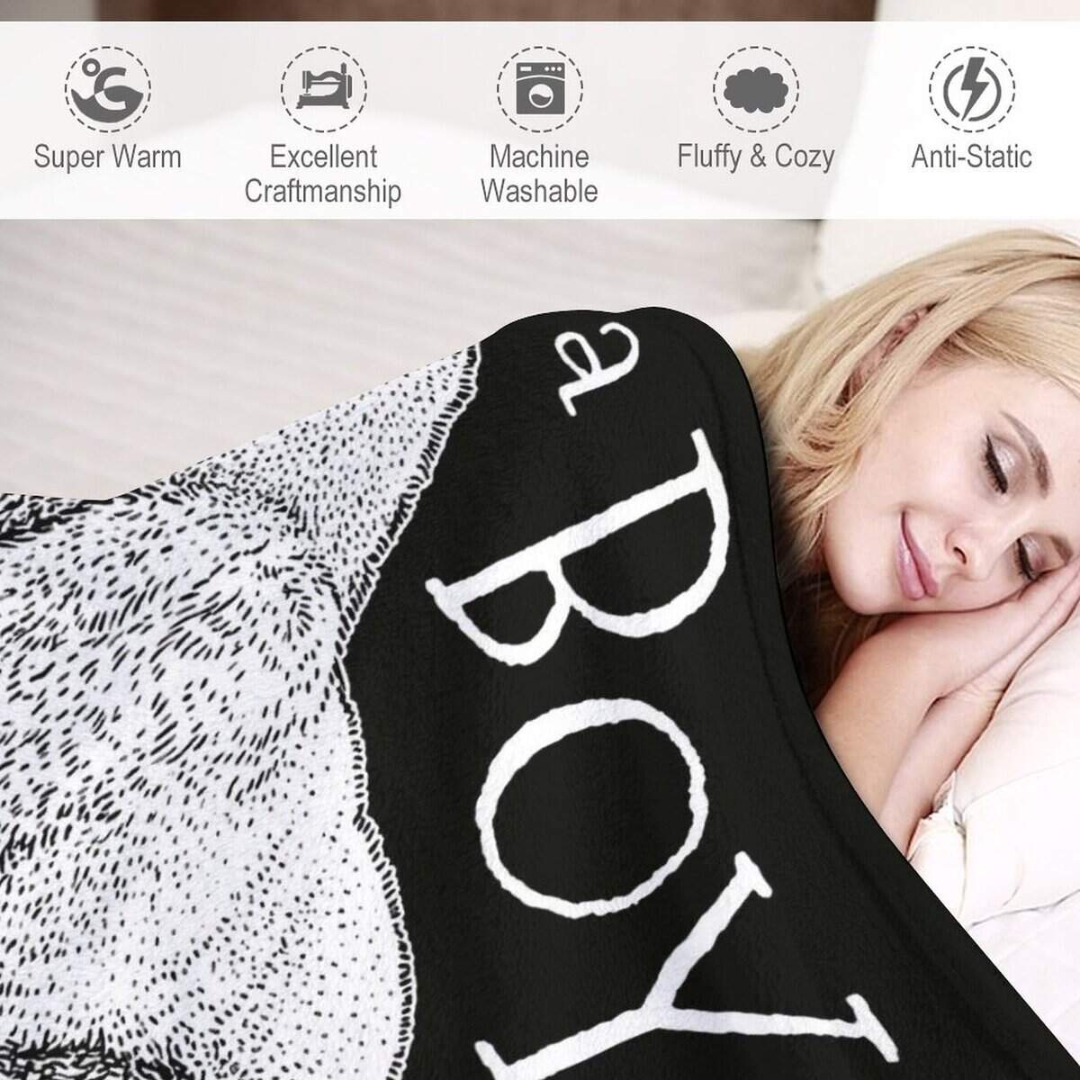 Manta de Lana Gorilas para Niños y Adultos - Suave Cálida - Imagen 7