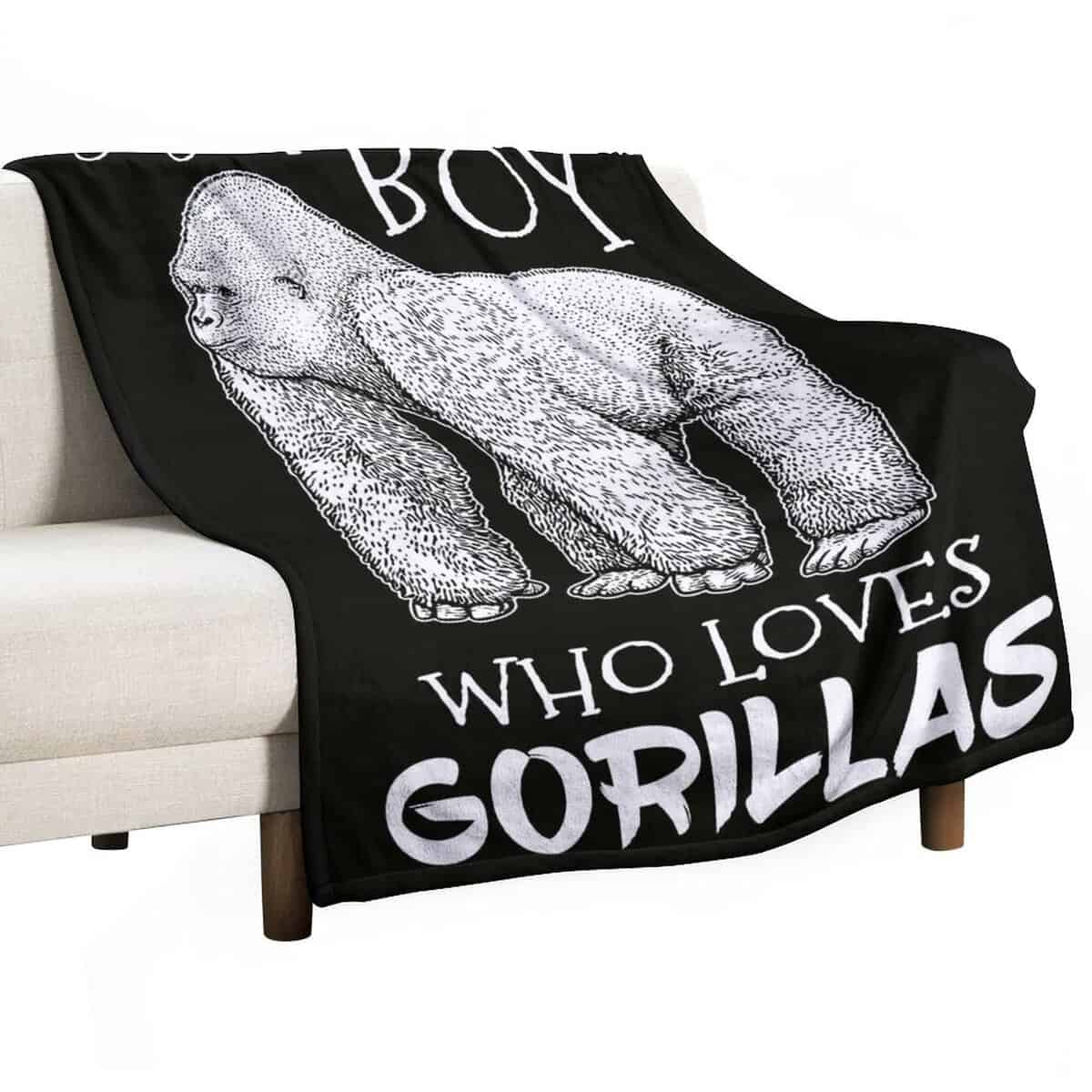 Manta de Lana Gorilas para Niños y Adultos - Suave Cálida - Imagen 9