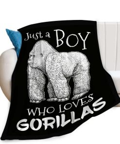 Manta de Lana Gorilas para Niños y Adultos - Suave Cálida