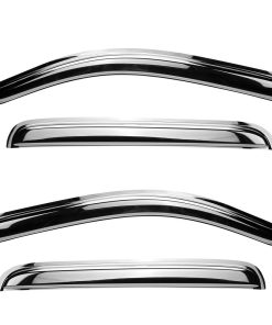 Visera de ventana lateral cromada Deebior 94252Y, deflector