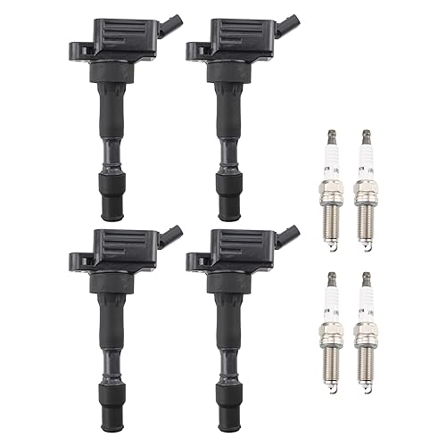 Conjunto de 4 Bobinas de Encendido y Bujías AUTOKAY para