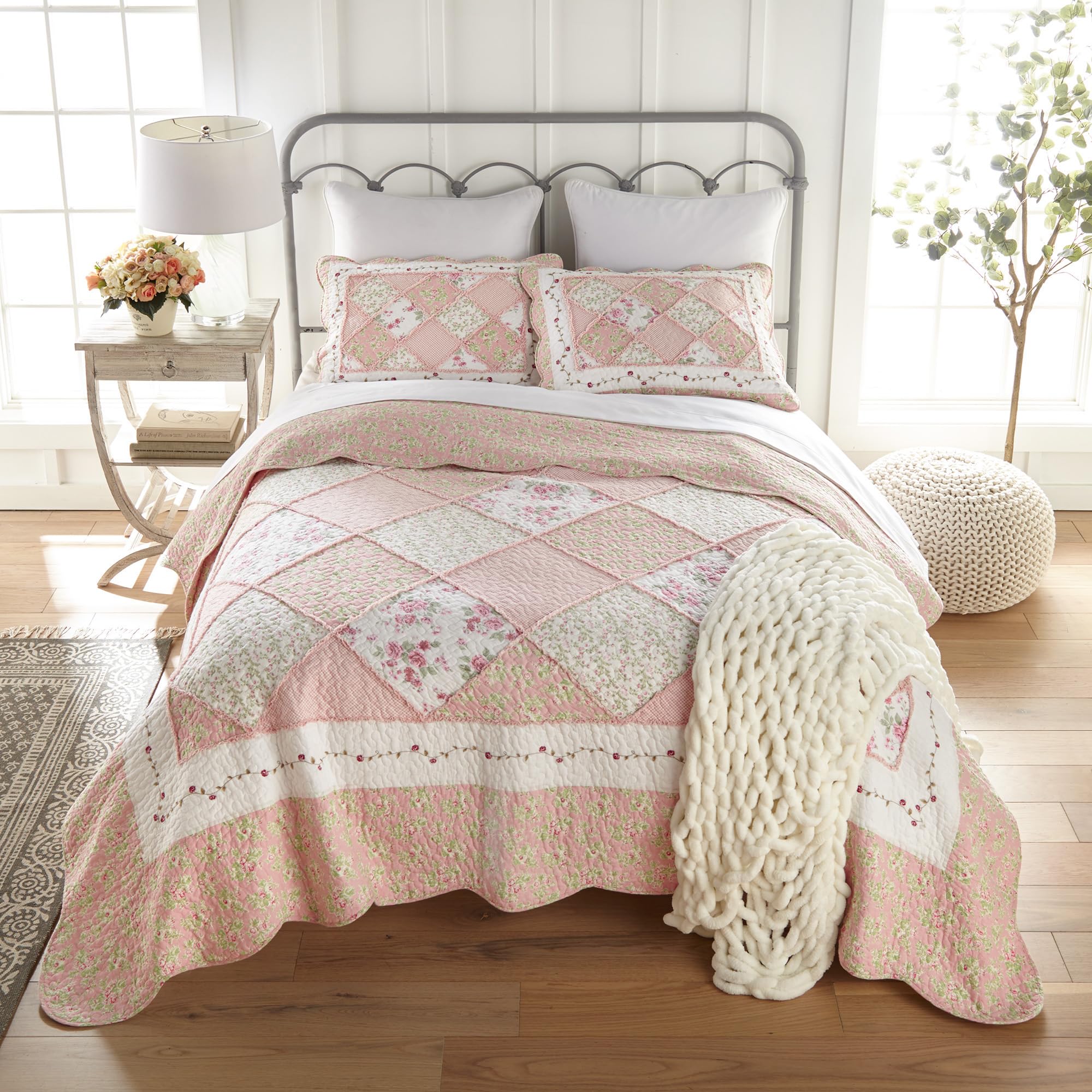 Juego de Cama King Donna Sharp - 3 Piezas - -Fresa - Imagen 9