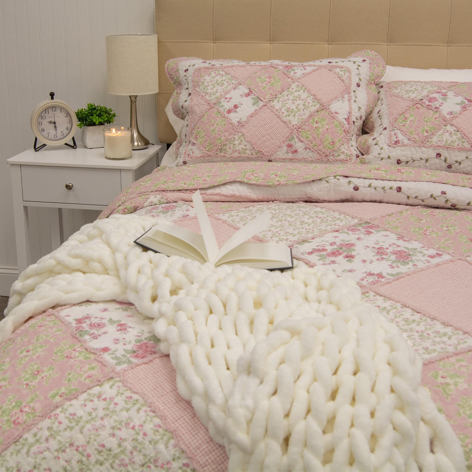Juego de Cama King Donna Sharp - 3 Piezas - -Fresa - Imagen 4
