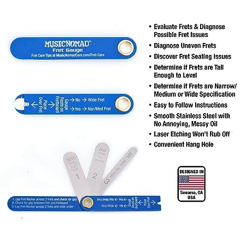 Kit de Evaluación de Trastes de Precisión MusicNomad con - Imagen 9